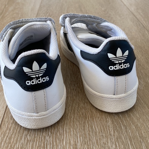 Adidas Ortholite 3 stripe Velcro sneakers, size 1 - Picture 4 of 9